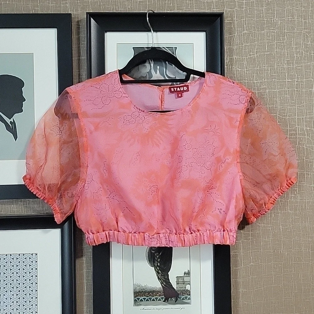 Staud Frieze Cropped Top and Mattia Skirt Set